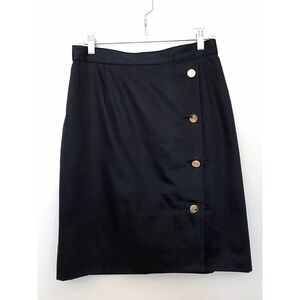 KORS Sz 10 BlK Wool Blend Mini Skirt